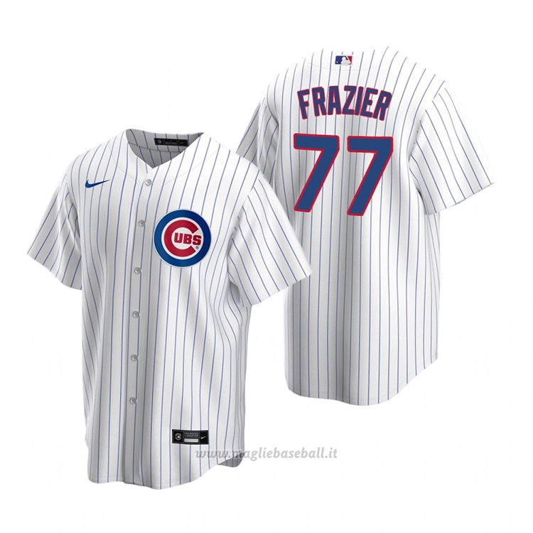 Maglia Baseball Uomo Chicago Cubs Clint Frazier Replica Home Bianco